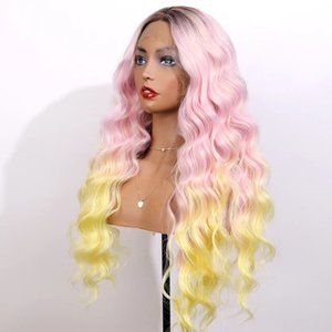 'Cotton Candy' Ombre Lace Front Wig